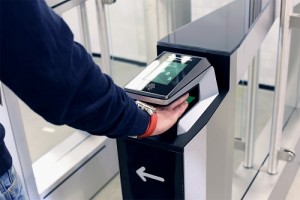 "The EasyGate SPT with biometric fingerprint scanner"
